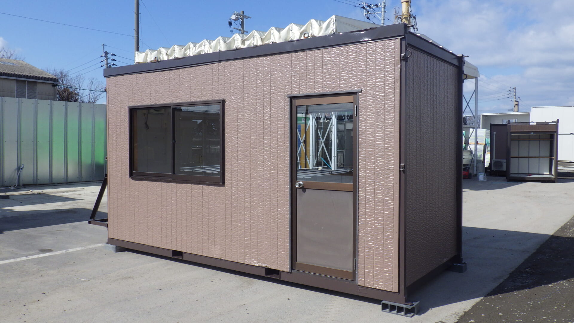 中古/長崎】ユニットハウス（プレハブ）2.6坪エアコン/スーパーハウス  