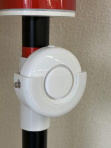 あんぜんi棒用警報ブザー単品。高所作業車の挟まれ防止・頭上注意対策用の交換用警報ブザー。